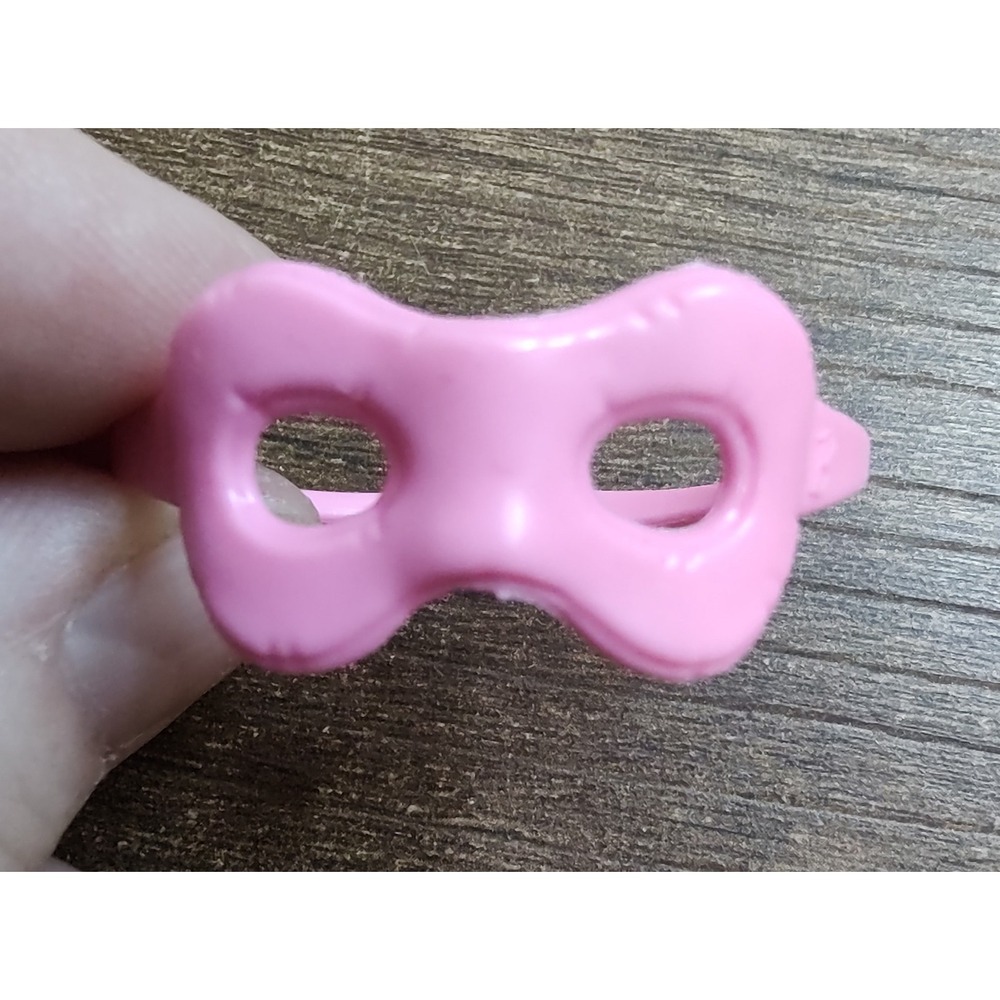 MATTEL Chelsea Kelly 4" Doll Clothes Pink Halloween Masquerade Spa Mask Z26